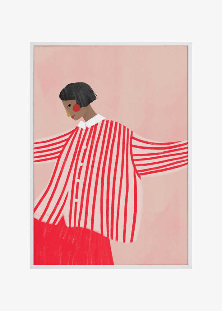 The Woman With the Red Stripes