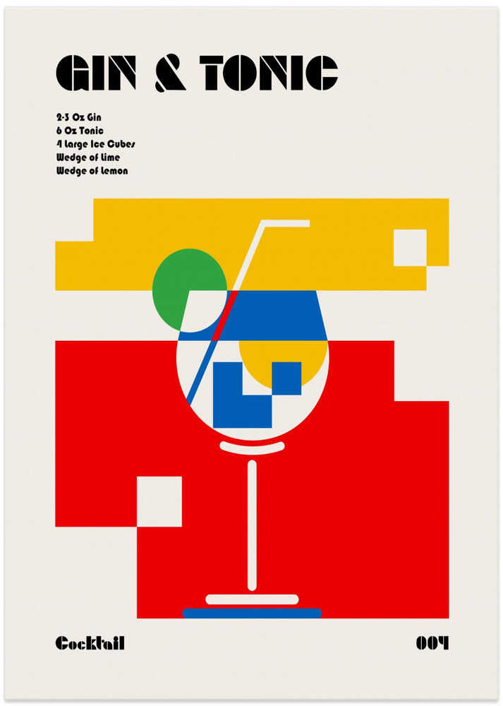 Gin &amp; Tonic Bauhaus Cocktail