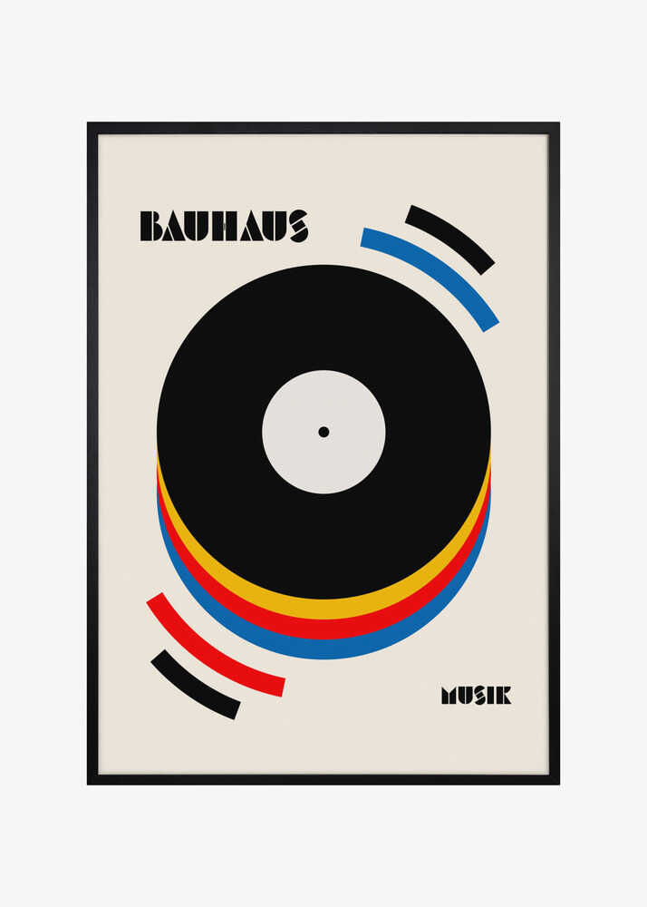 Bauhaus Musik Retro Illustration
