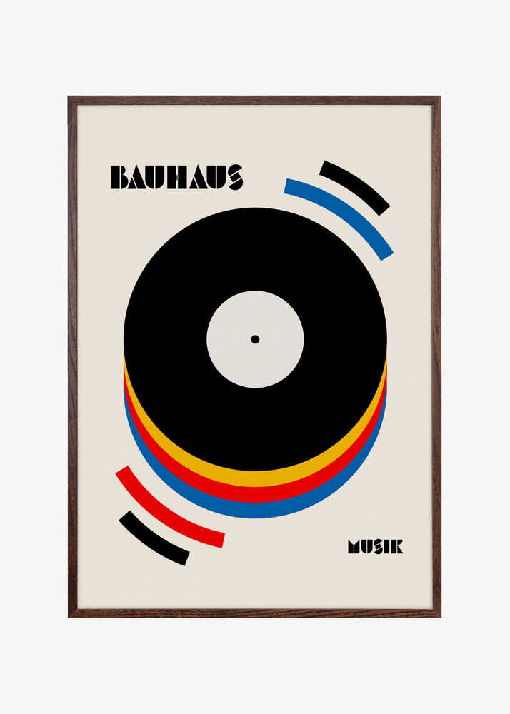 Bauhaus Musik Retro Illustration