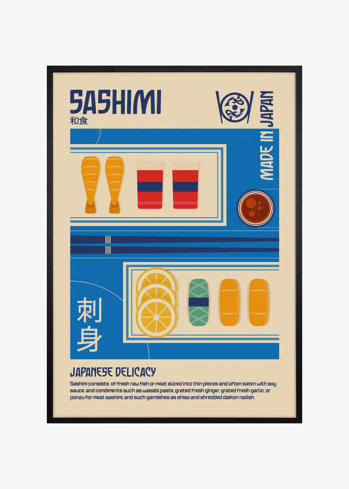 Sashimi Japanese Food Print