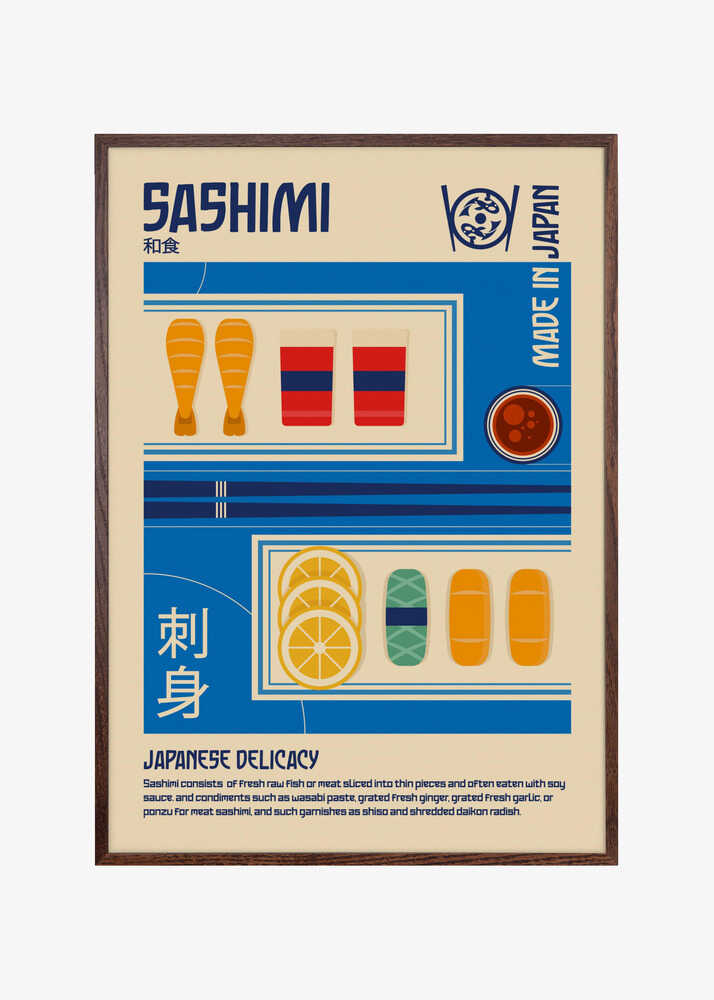 Sashimi Japanese Food Print
