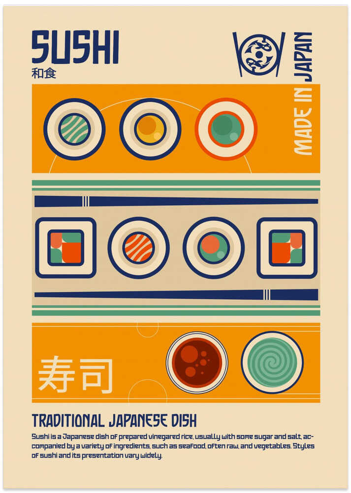 Sushi Japanese Food Print
