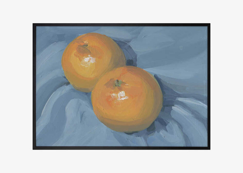 Oranges on Blue