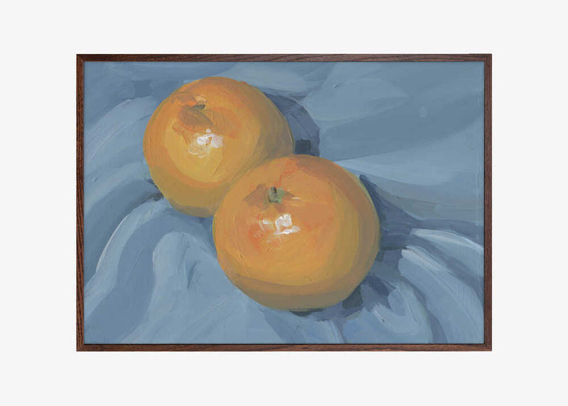 Oranges on Blue