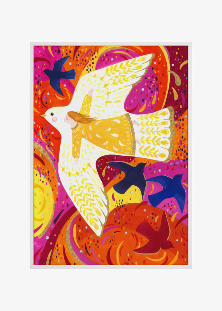 Angel Child and Birds