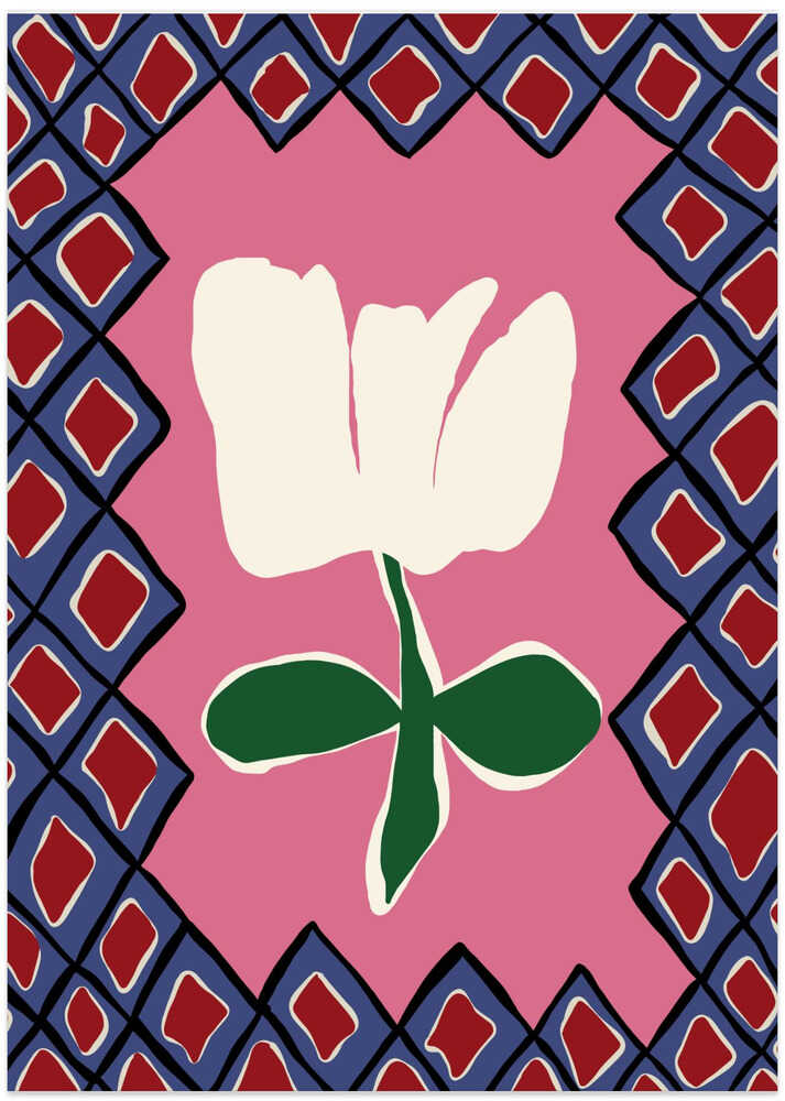 Petal plaid playtime I