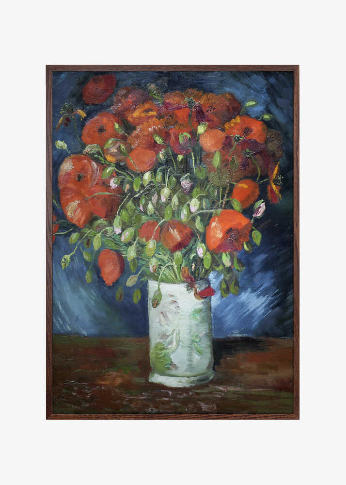 Vincent Van Gogh's Vase With Poppies (1886)