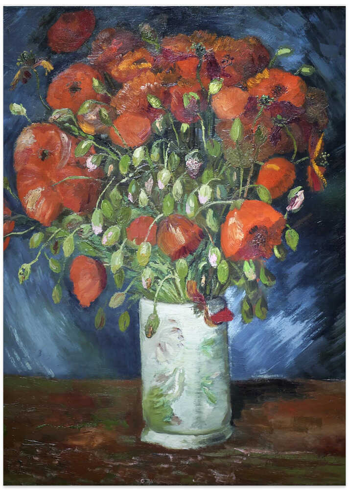 Vincent Van Gogh's Vase With Poppies (1886)