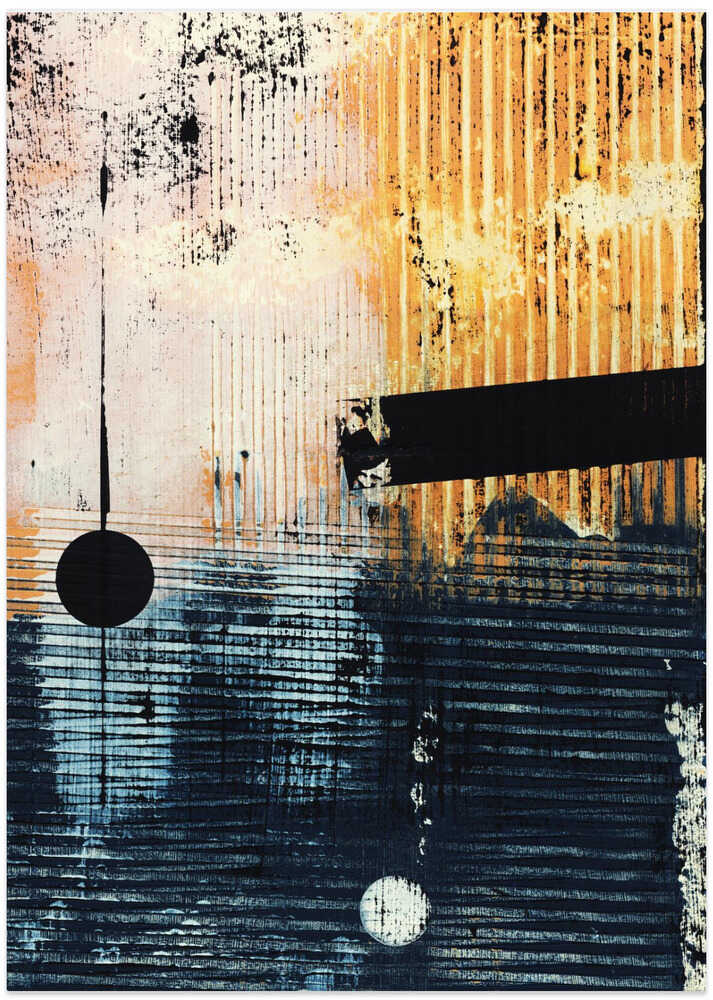 Abstract Artwork With Geometric Composition