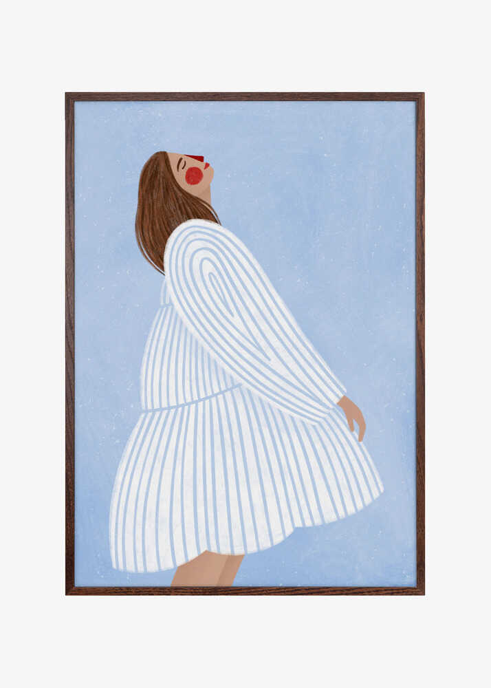 The Woman With the Blue Stripes