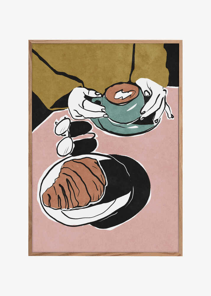 Croissant et café au lait