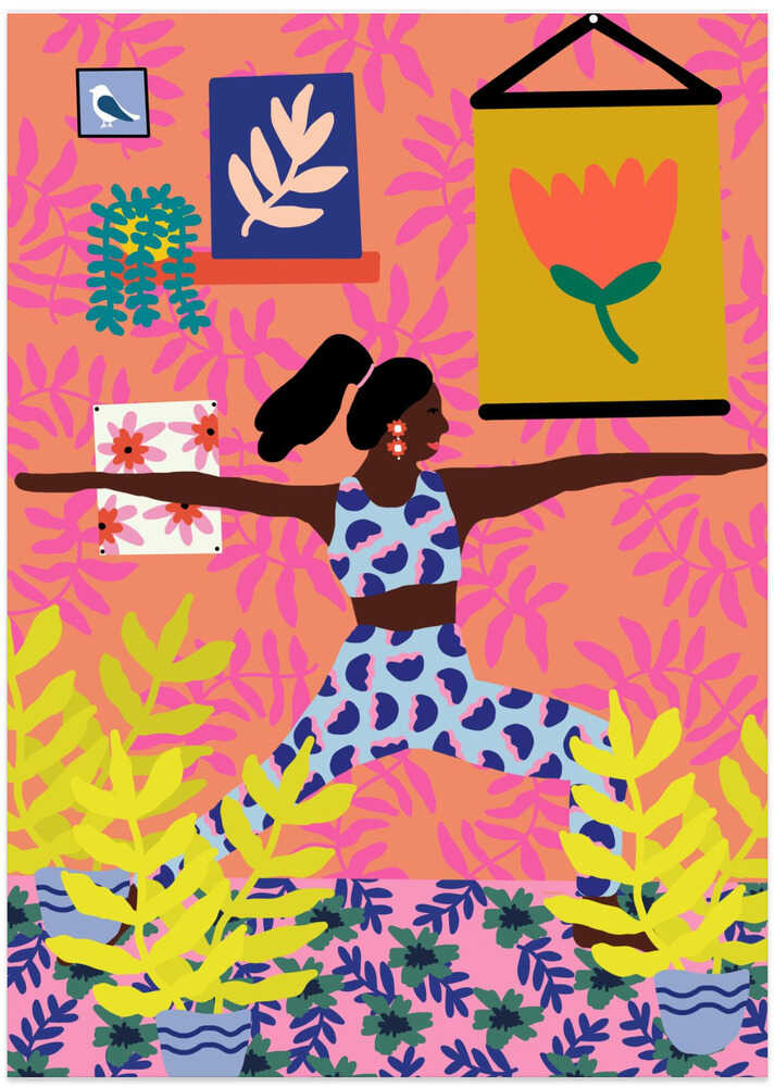 Yoga Warrior Position