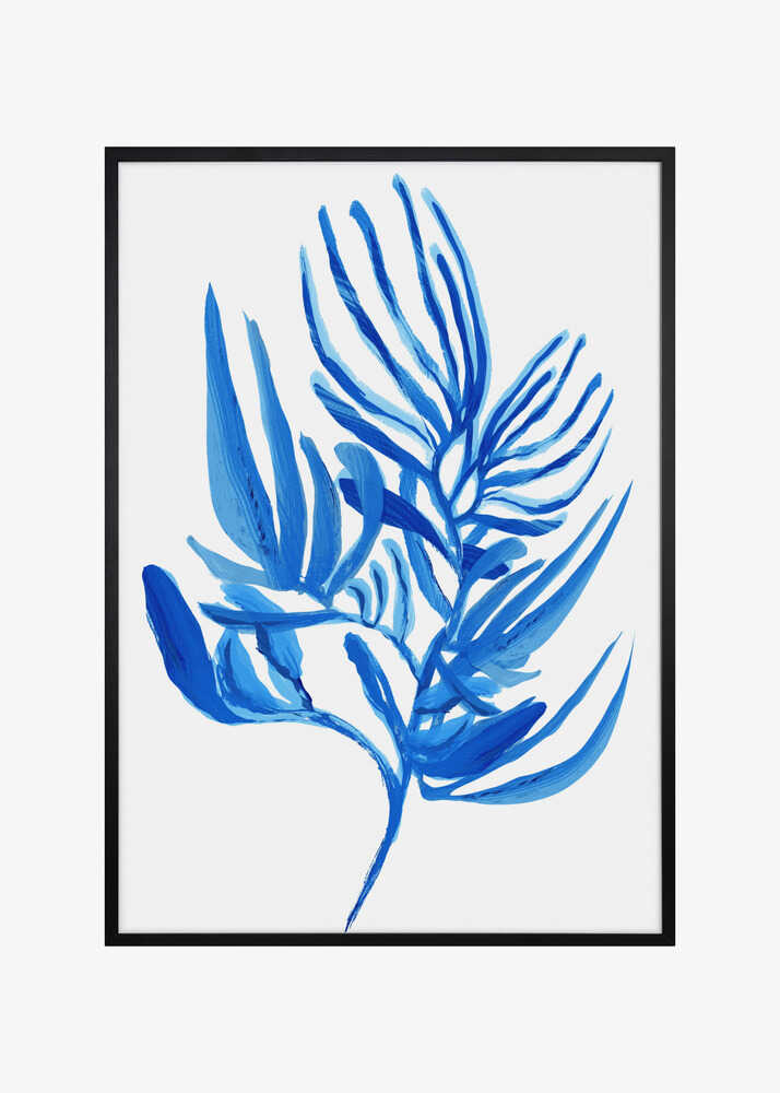 Blue Aquatic Plant Poster 6