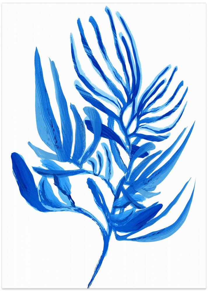 Blue Aquatic Plant Poster 6