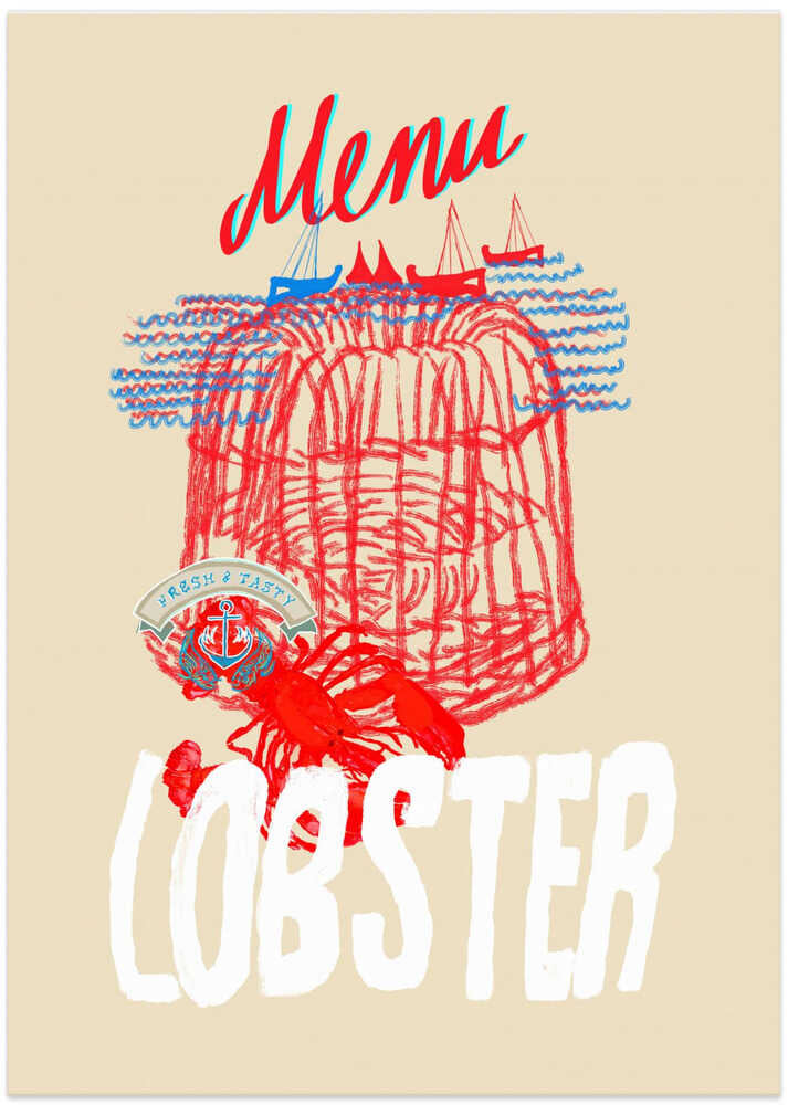 Lobster Menu Poster