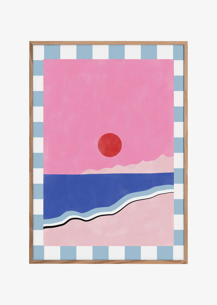 Minimalist Beach Scene