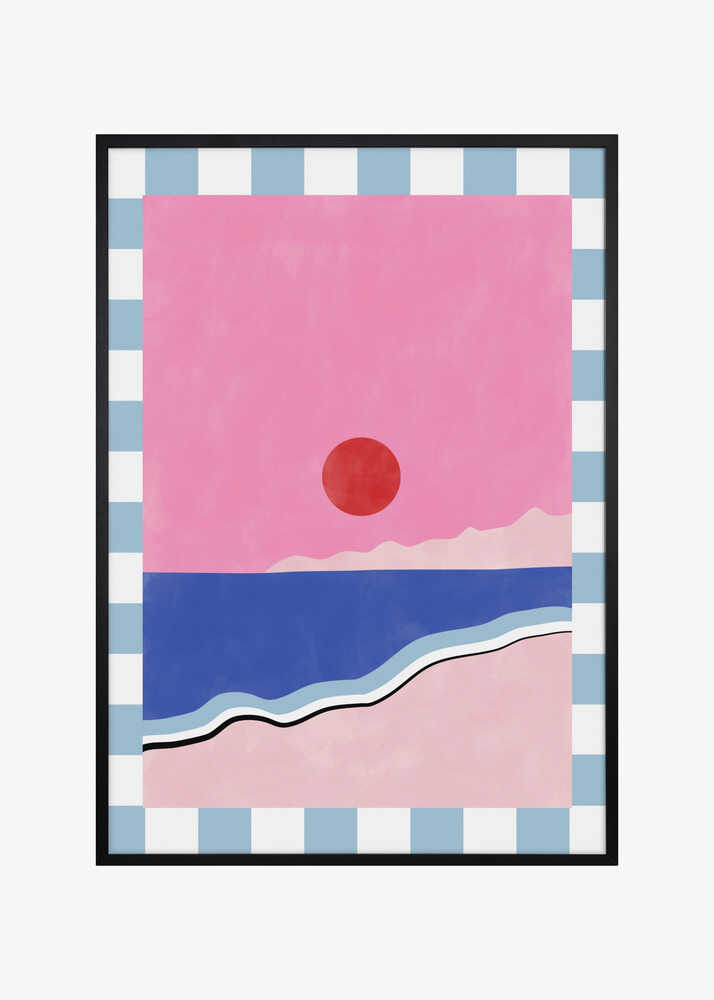 Minimalist Beach Scene