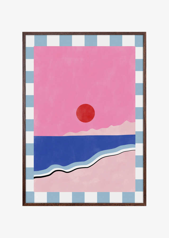 Minimalist Beach Scene