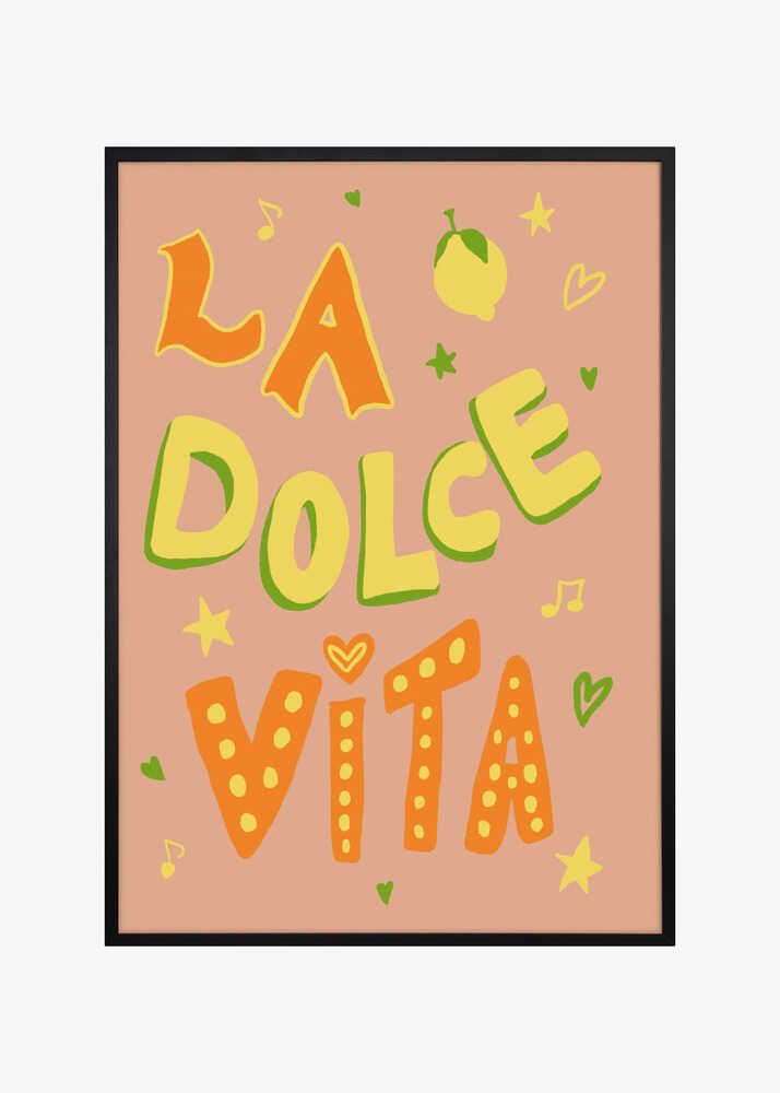 Poster La Dolce Vita Rosa Up