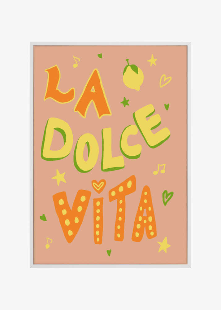 Poster La Dolce Vita Rosa Up