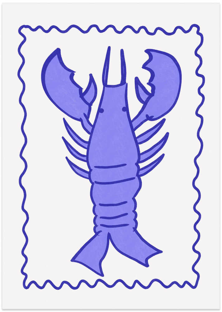 Purple Lobster Stamp