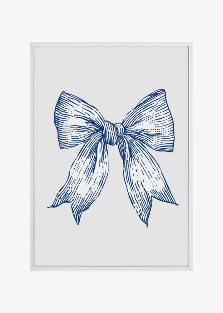 Dark Blue Coastal Striped Bow