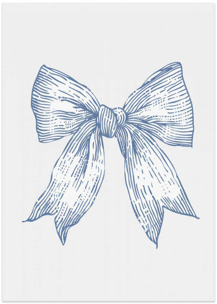 Nautical Pale Blue Bow
