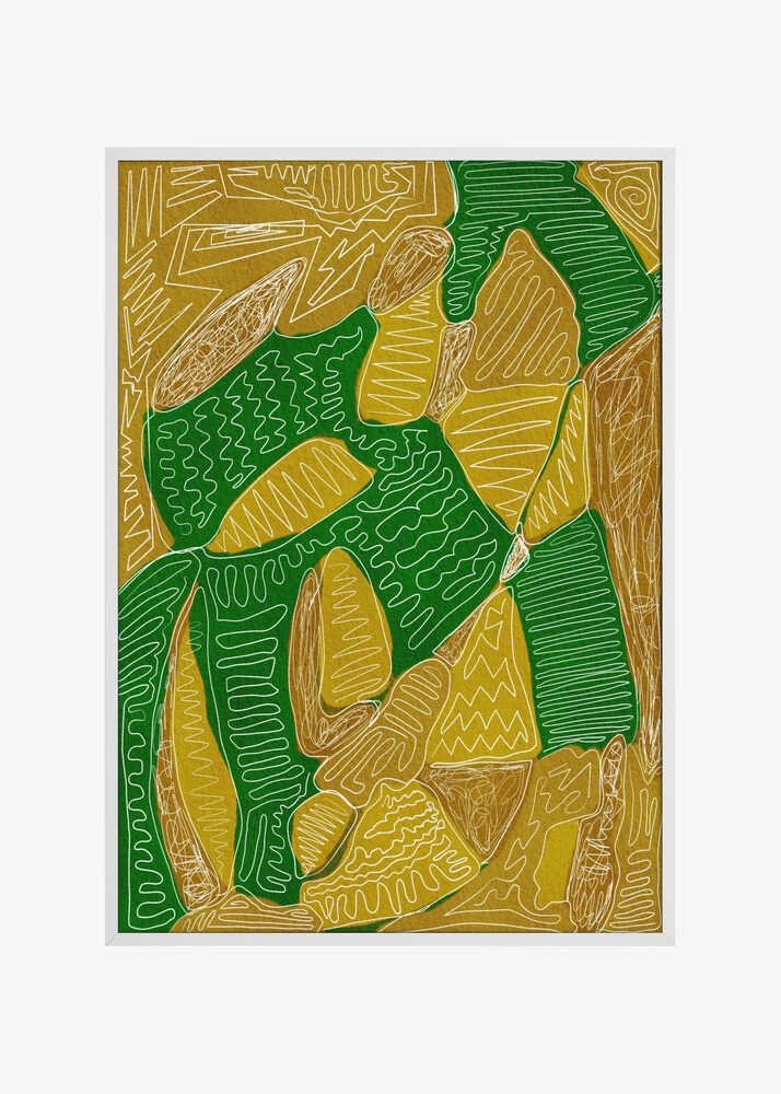 Gold and green abstract