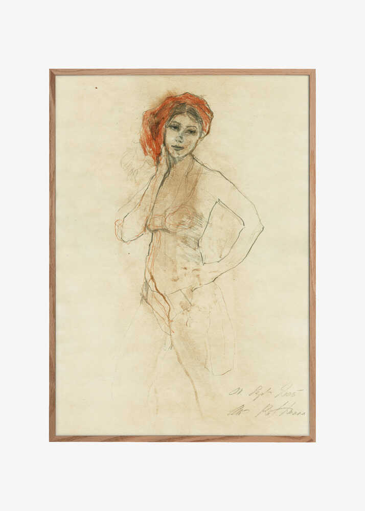 Sketch of a Standing Female Figure