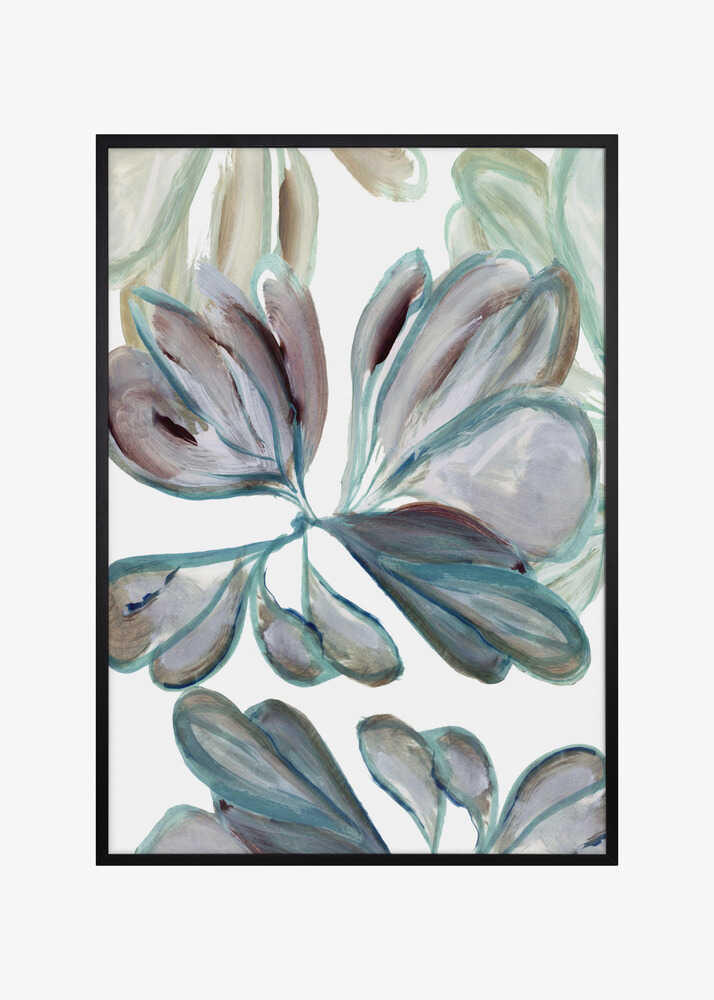 Aqua Floral 2