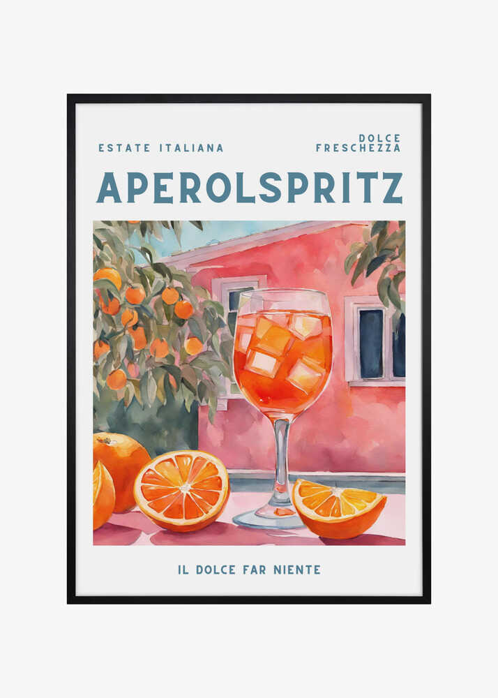 Aperol Spritz, Aquarell, Fresh