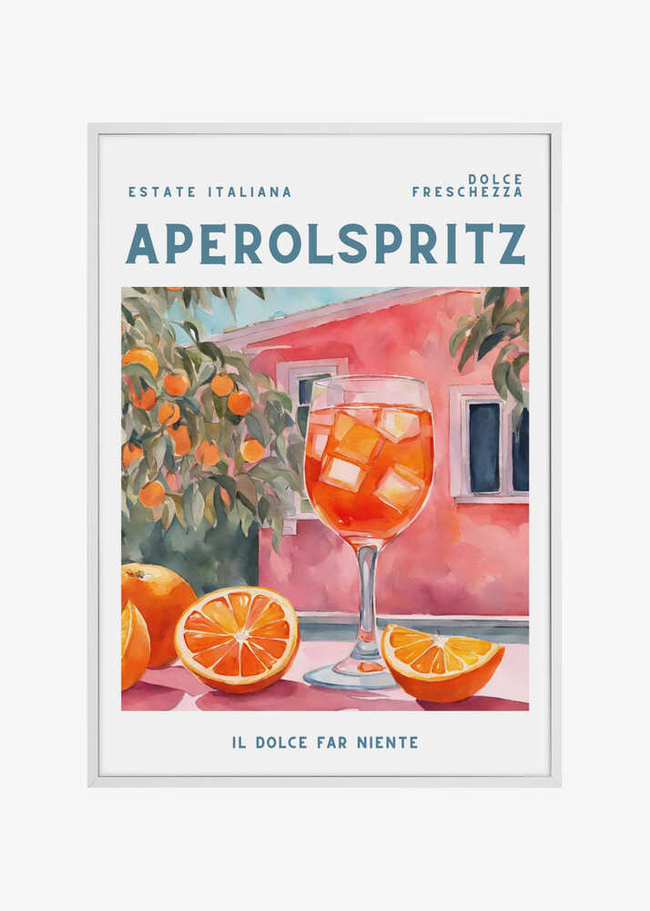Aperol Spritz, Aquarell, Fresh