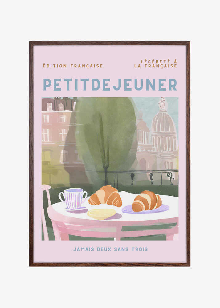 Petit Dejeuner, Croissants, Paris, Pastell