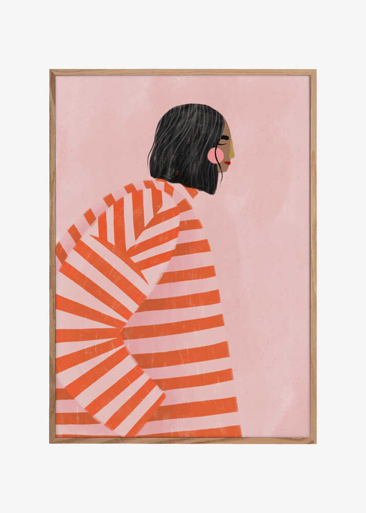 The Woman With the Orange Stripes