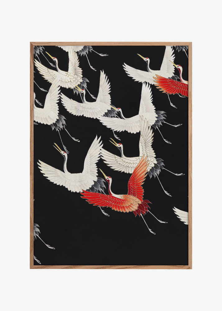 Furisode With a Myriad of Flying Cranes (1910–1920) Full