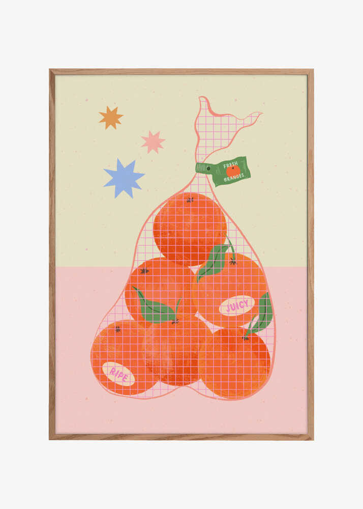 Fresh and Ripe Oranges