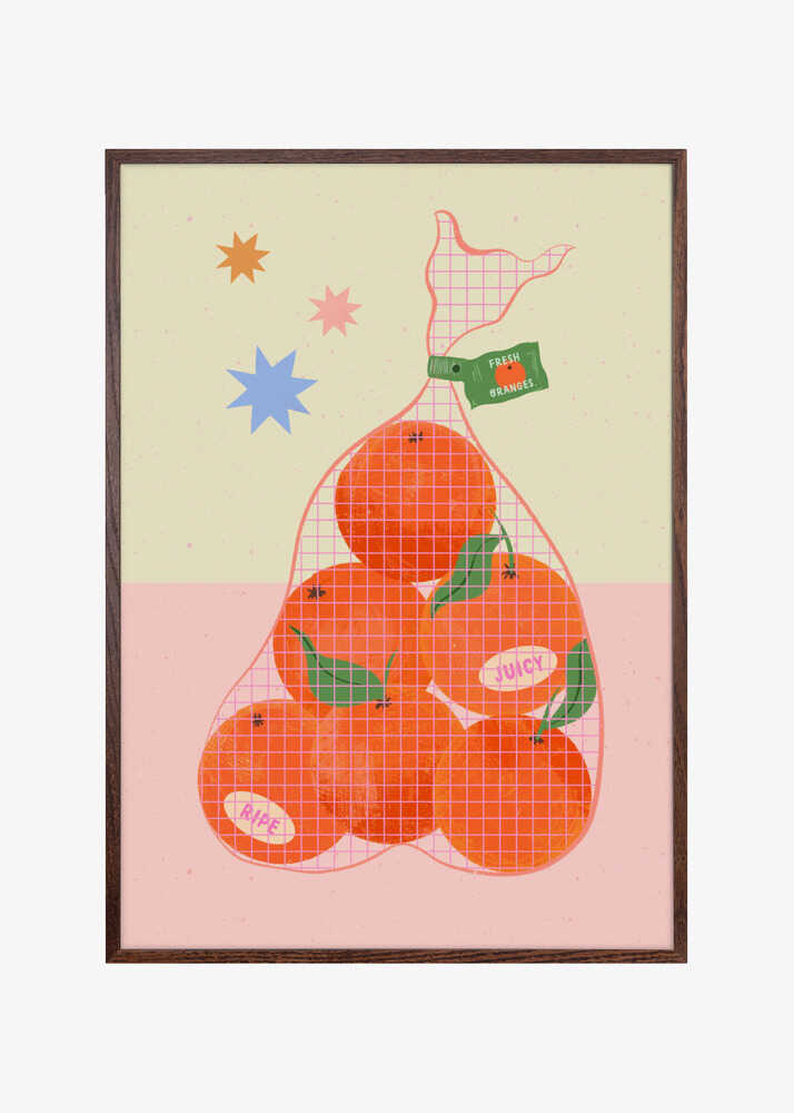 Fresh and Ripe Oranges