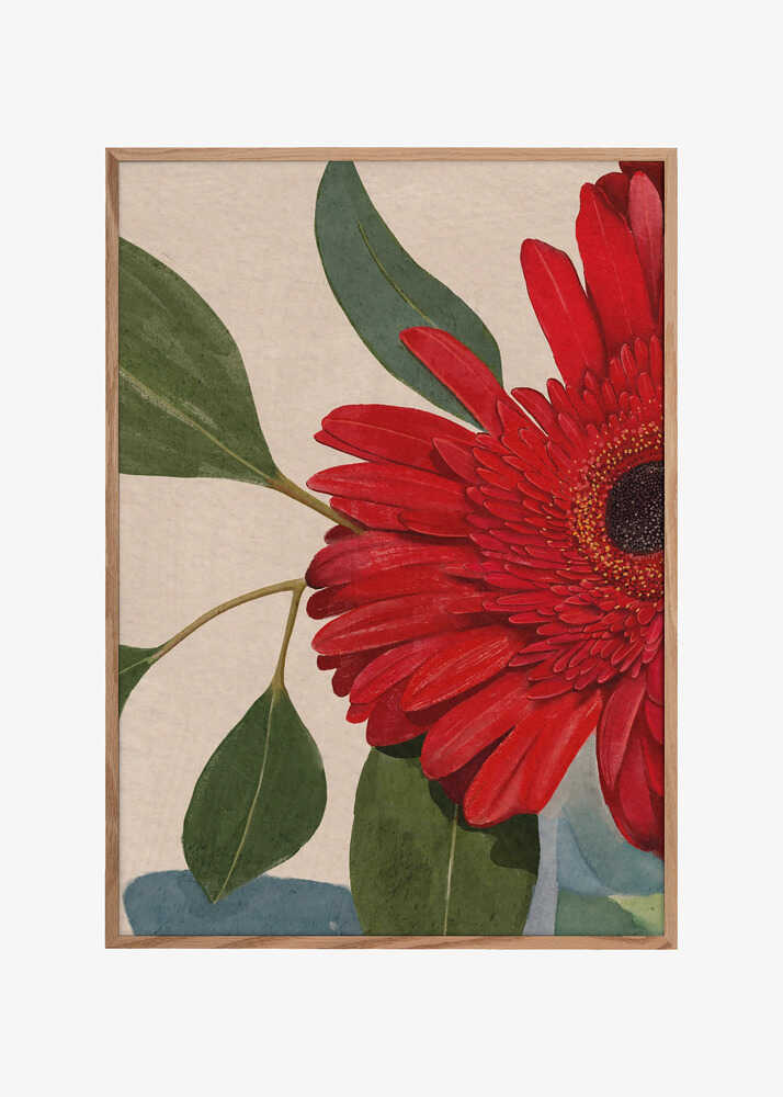 Red Gerbera Daisy Detail2