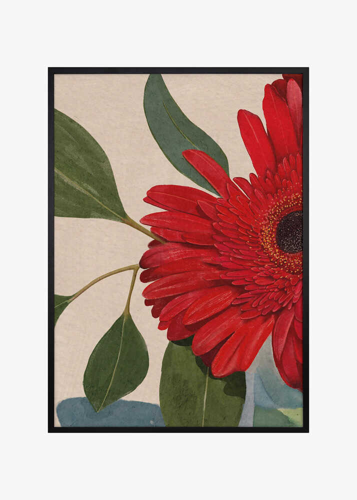 Red Gerbera Daisy Detail2