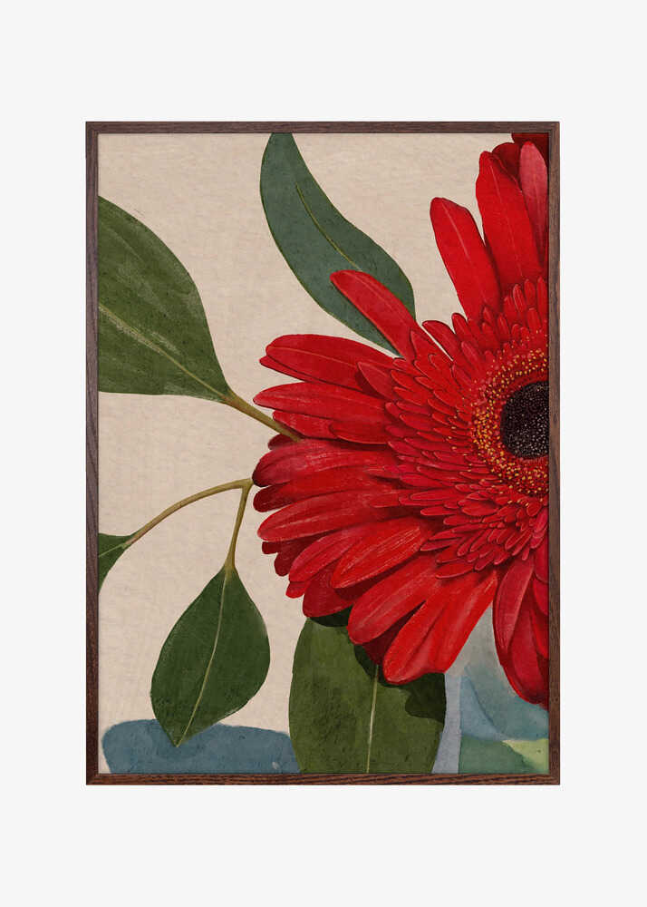 Red Gerbera Daisy Detail2