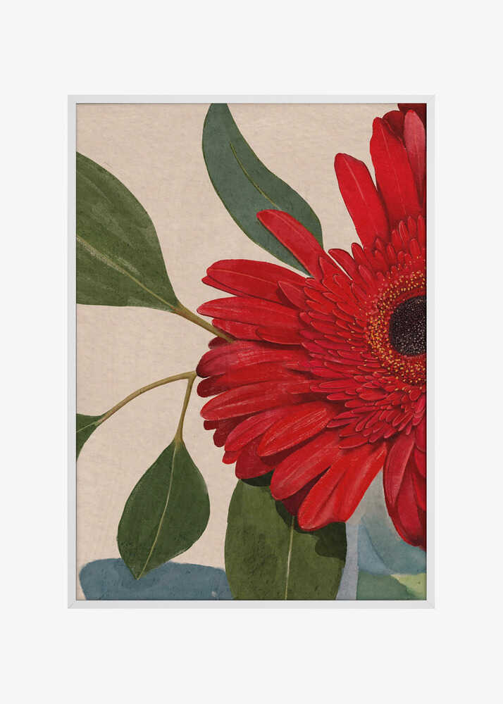 Red Gerbera Daisy Detail2