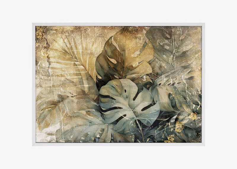 Jungle Leaves Art Illustration Wallart 31