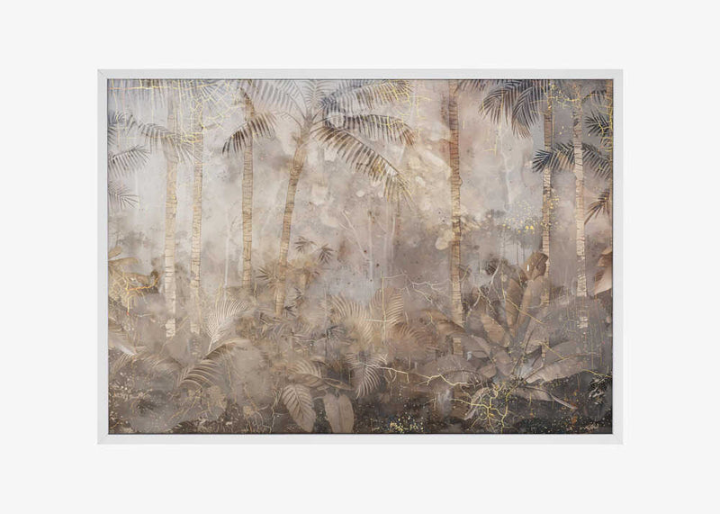 Jungle Leaves Art Illustration Wallart 46