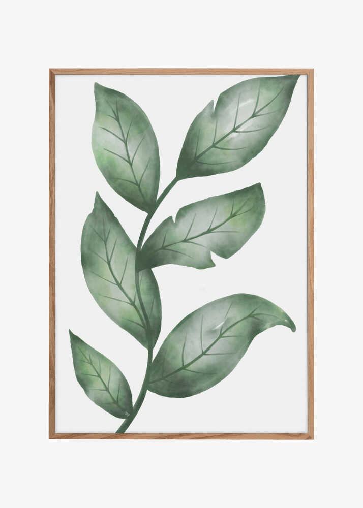 Realistic Green Leafy Plant