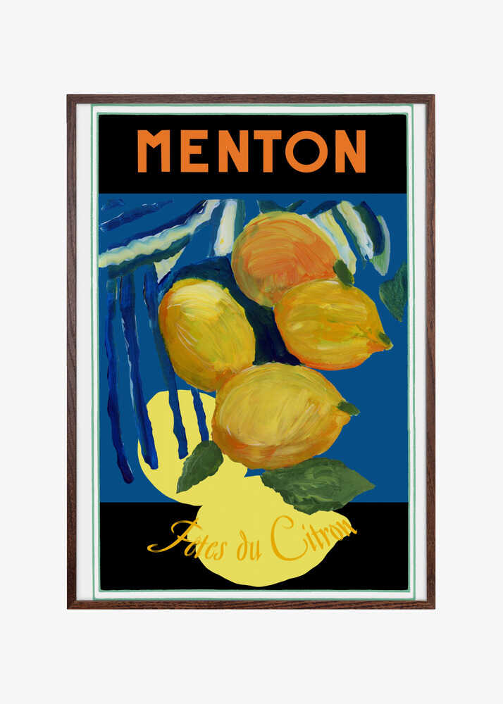Lemons Menton Citrus Fruit Poster