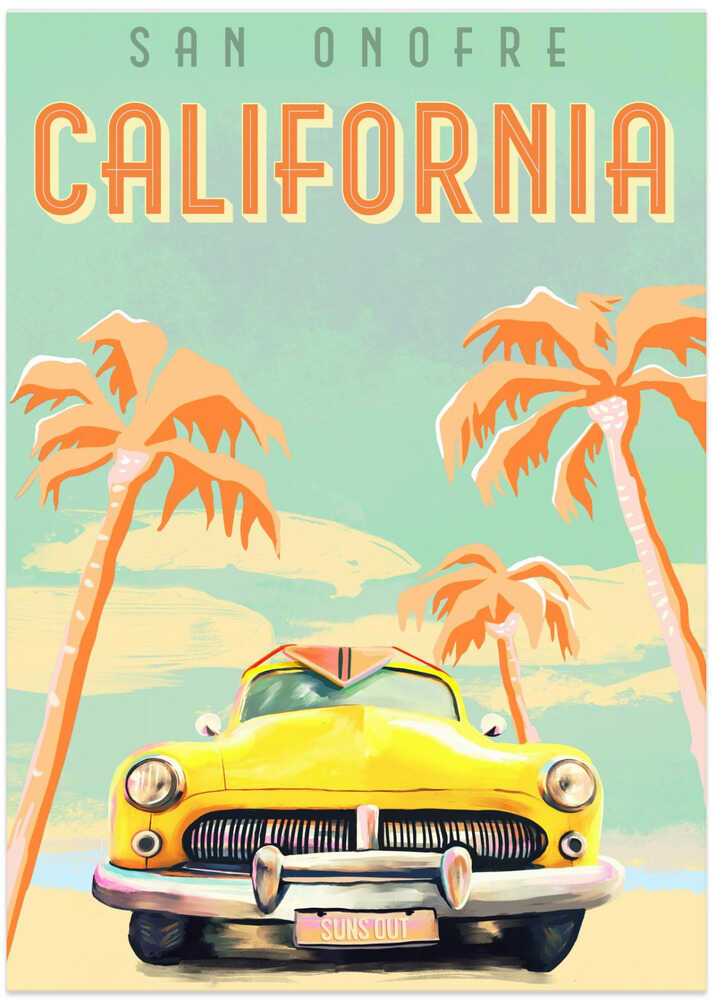 California Surf Poster