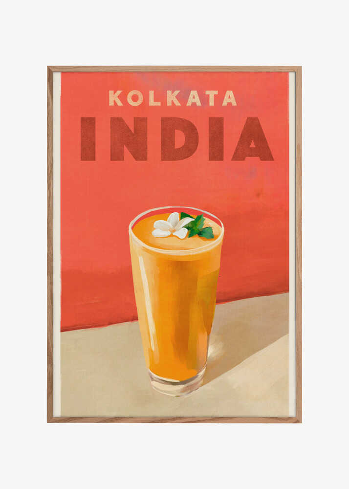 Travel Poster Cocktail Kolkata India