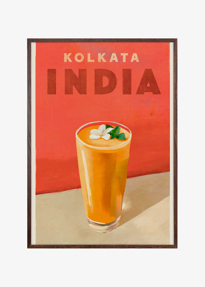 Travel Poster Cocktail Kolkata India