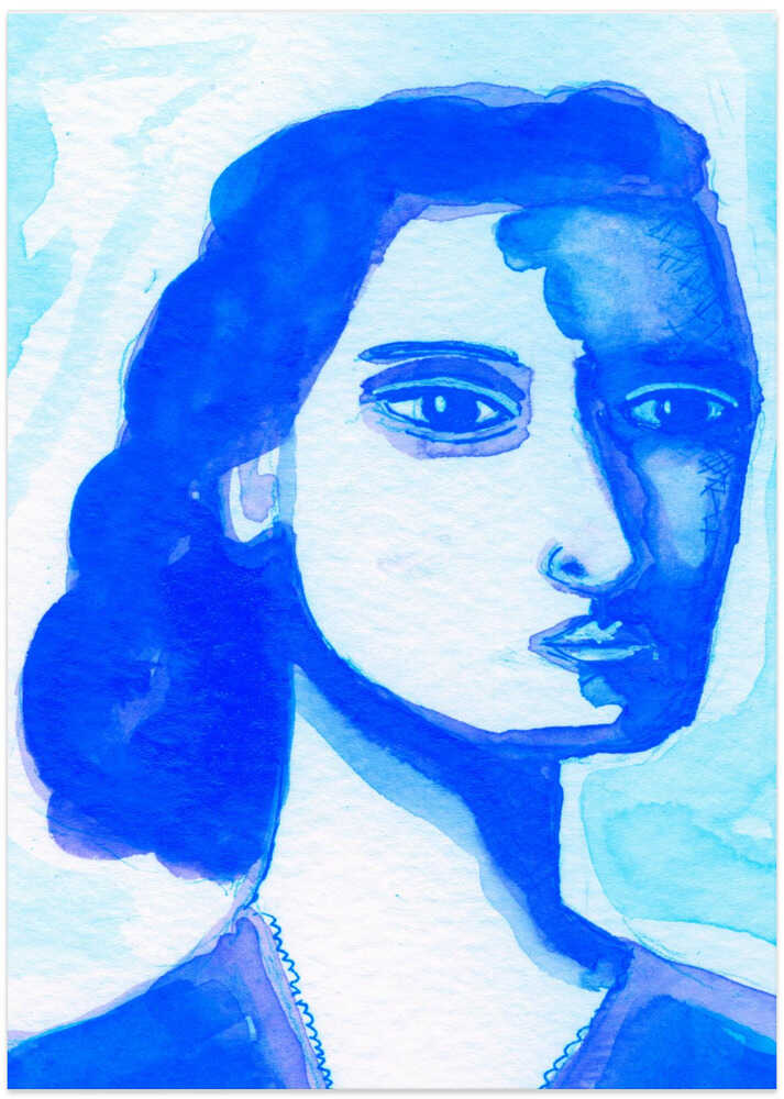 The deep thinker blue